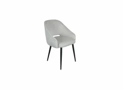 Stoel Manfredi 55x55x84cm - stof - cream- Eetkamerstoelen