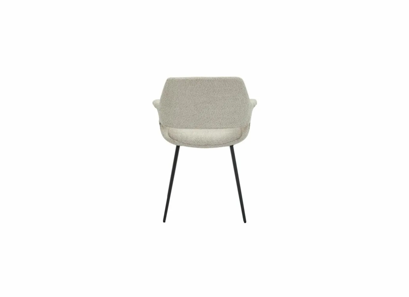 Eetkamerstoelen|Stoel Marcelo 58x57x81cm - bouclé - beige