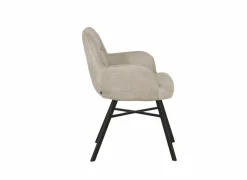 Eetkamerstoelen|Stoel Nelson 58x63x85cm - stof - toffee