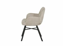 Eetkamerstoelen|Stoel Nelson 58x63x85cm - stof - toffee