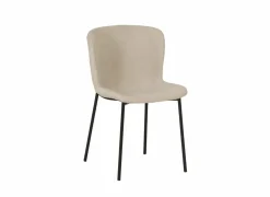 Stoel Noemie 49x53,5x80,5cm - stof - beige- Eetkamerstoelen