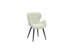 Stoel Orkney 59x64x87cm - bouclé - beige- Eetkamerstoelen