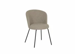 Eetkamerstoelen|Stoel Pallada 44x53x86cm - polyestervezel - grijs