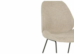 Stoel Patti 49x53x87cm - stof - beige- Keukenstoelen|Eetkamerstoelen