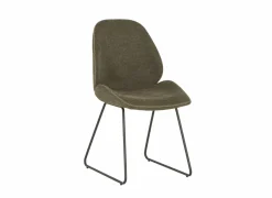 Keukenstoelen|Eetkamerstoelen|Stoel Patti 49x53x87cm - stof - groen