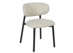Stoel Pienza 51x51,5x75cm - stof - beige- Eetkamerstoelen