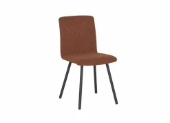 Perfecta Eetkamerstoelen|Stoel Pisa 44,5x55,5x82cm - polyestervezel/staal - tabasco