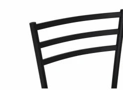 Perfecta Stoel Romy 46,5x55x81,5cm - stof/metaal - zwart- Keukenstoelen|Eetkamerstoelen