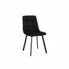 Stoel Runner 44x54x87cm - fluweel - zwart- Eetkamerstoelen