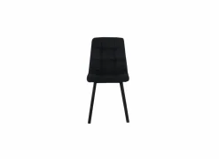 Stoel Runner 44x54x87cm - fluweel - zwart- Eetkamerstoelen