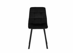 Stoel Runner 44x54x87cm - fluweel - zwart- Eetkamerstoelen