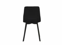 Stoel Runner 44x54x87cm - fluweel - zwart- Eetkamerstoelen
