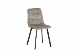 Stoel Runner 44x54x87cm - fluweel - taupe- Eetkamerstoelen