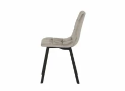 Stoel Runner 44x54x87cm - fluweel - taupe- Eetkamerstoelen