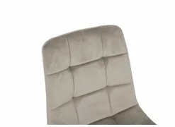 Stoel Runner 44x54x87cm - fluweel - taupe- Eetkamerstoelen