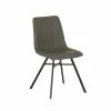 Stoel S190 45,5x56x87,5cm - lederlook - cappucino- Eetkamerstoelen