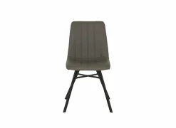Stoel S190 45,5x56x87,5cm - lederlook - cappucino- Eetkamerstoelen