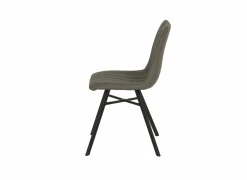 Stoel S190 45,5x56x87,5cm - lederlook - cappucino- Eetkamerstoelen