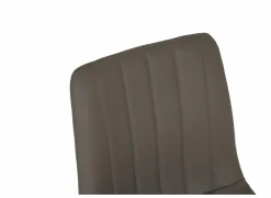 Stoel S190 45,5x56x87,5cm - lederlook - cappucino- Eetkamerstoelen