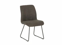 Stoel Saint 50x53x86cm - microvezel - antraciet- Eetkamerstoelen