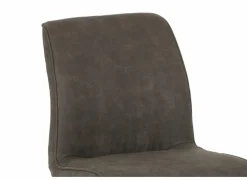 Stoel Saint 50x53x86cm - microvezel - antraciet- Eetkamerstoelen