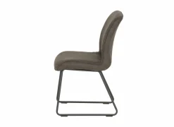 Stoel Saint 50x53x86cm - microvezel - antraciet- Eetkamerstoelen