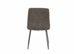 Stoel Saint 50x53x86cm - microvezel - antraciet- Eetkamerstoelen