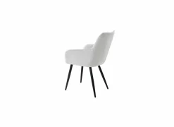 Eetkamerstoelen|Stoel Sallie 58x64x84cm - stof - lichtgrijs