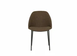 Eetkamerstoelen|Stoel Soda 54,50x60x82cm - stof - chocolade & nougat