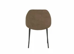 Eetkamerstoelen|Stoel Soda 54,50x60x82cm - stof - chocolade & nougat