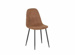 Stoel Speech 45x46x88cm - stof - cognac- Keukenstoelen|Eetkamerstoelen