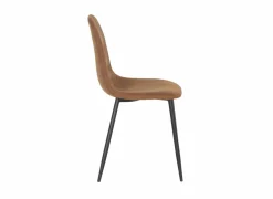 Stoel Speech 45x46x88cm - stof - cognac- Keukenstoelen|Eetkamerstoelen