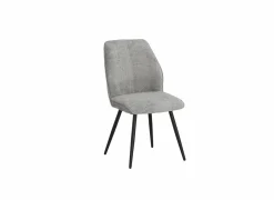 Stoel ST2418  51x64x89cm - stof - grijs- Eetkamerstoelen