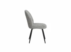 Stoel ST2418  51x64x89cm - stof - grijs- Eetkamerstoelen