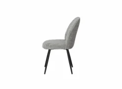 Stoel ST2418  51x64x89cm - stof - grijs- Eetkamerstoelen