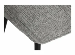 Stoel ST2418  51x64x89cm - stof - grijs- Eetkamerstoelen