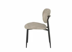 Stoel ST2408  52x61x84cm - stof - zand- Eetkamerstoelen