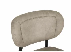 Stoel ST2408  52x61x84cm - stof - zand- Eetkamerstoelen