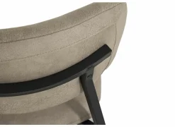 Stoel ST2408  52x61x84cm - stof - zand- Eetkamerstoelen