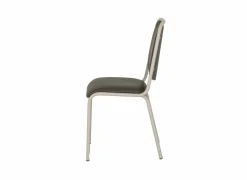 Perfecta Eetkamerstoelen|Stoel Sunny 44x54x89cm - lederlook - donker taupe