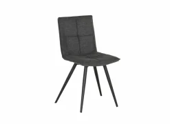 Eetkamerstoelen|Stoel Town 56x44x86cm - stof - antraciet