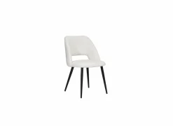 Stoel Vega 55x54x81cm - stof - wit- Eetkamerstoelen