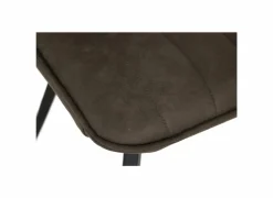 Eetkamerstoelen|Stoel 47x42x92cm - fluweel - bruin