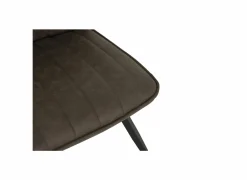 Eetkamerstoelen|Stoel 47x42x92cm - fluweel - bruin