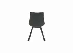 Eetkamerstoelen|Stoel 50x63x87cm - lederlook - antraciet