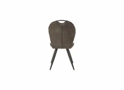 Stoel 53x57x94cm - microvezel - antraciet- Eetkamerstoelen