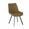 Stoel 54x59x86cm - microvezel - whisky- Eetkamerstoelen