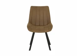 Stoel 54x59x86cm - microvezel - whisky- Eetkamerstoelen