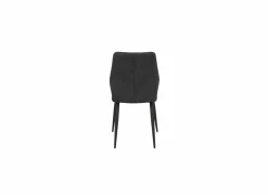 Stoel 47x55x89cm - stof - grijs- Eetkamerstoelen