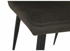 Stoel 47x55x89cm - stof - grijs- Eetkamerstoelen